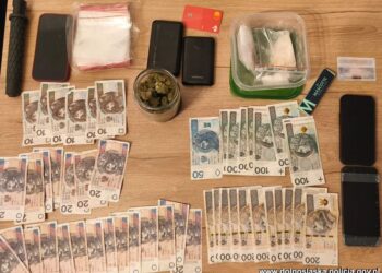 Kryminalni weszli do mieszkania. W łazience znaleźli setki porcji narkotyków