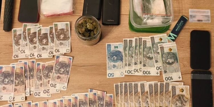 Kryminalni weszli do mieszkania. W łazience znaleźli setki porcji narkotyków