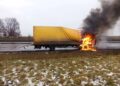 Płonąca ciężarówka sparaliżowała ruch na A4. Autostrada w kierunku Wrocławia była całkowicie zablokowana
