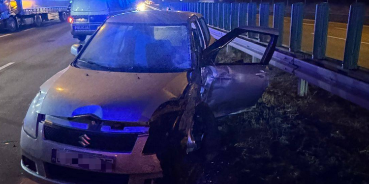 Nocny dramat na autostradzie A4 pod Legnicą. Senior wjechał pod prąd, trzy auta rozbite